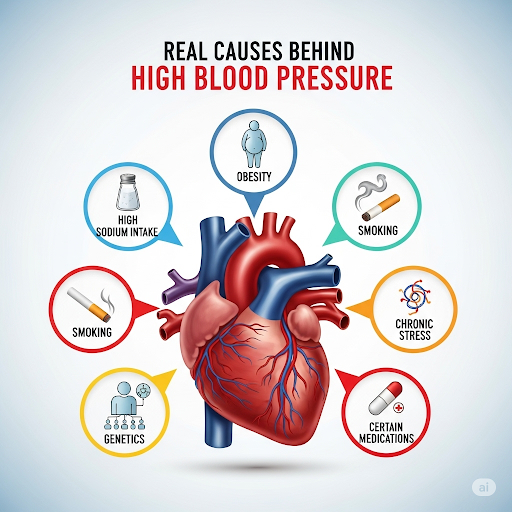 Real Causes Behind High Blood Pressure
