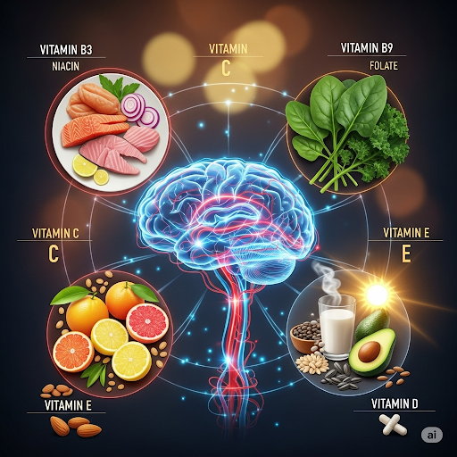 5 Vitamins That Improve Blood Circulation to the Brain