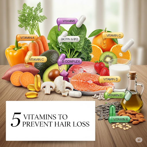 Top 5 Vitamins to Prevent Hair Loss – Feed Your Follicles from Within