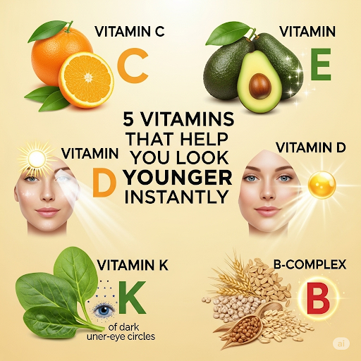 5 Vitamins That Help You Look Younger Instantly